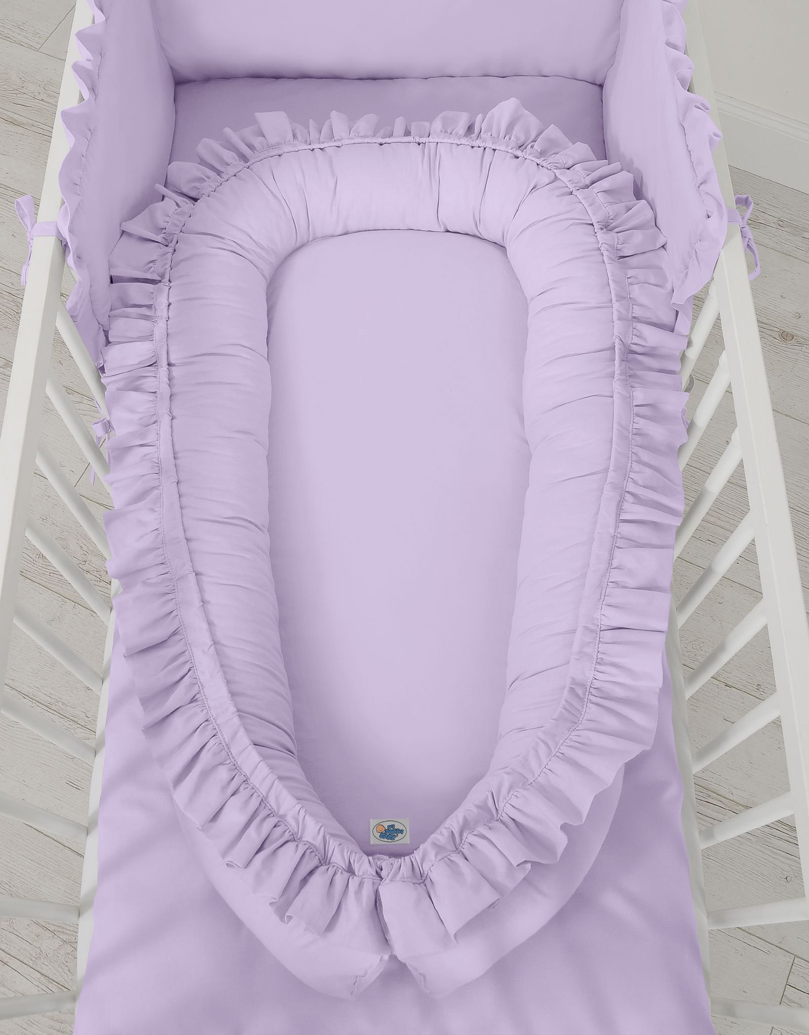 Kūdikio lizdas Premium Cocoon naujagimiams su klostėmis MY SWEET BABY - alyvinė - Image 3