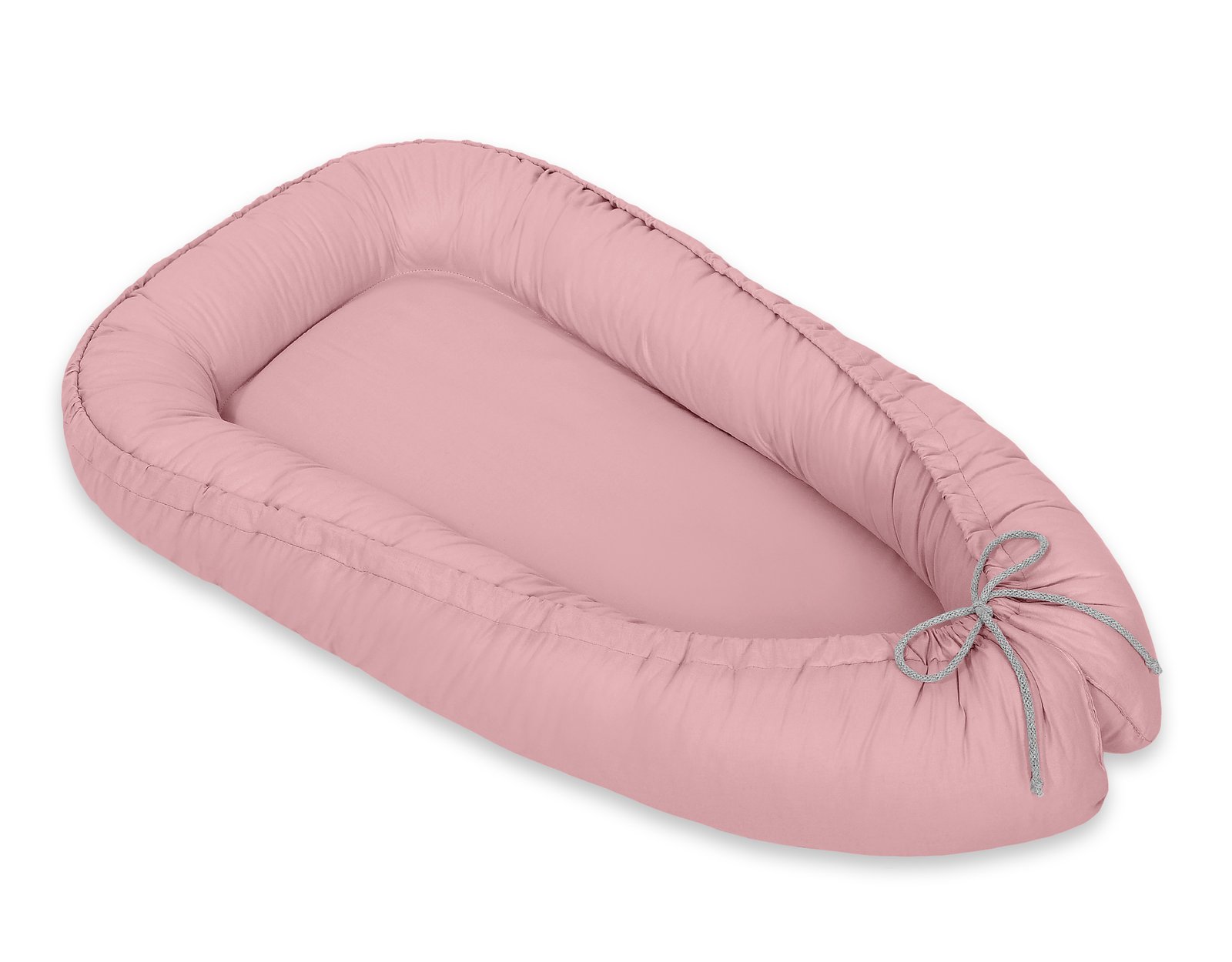 Kūdikio lizdas dvipusis Premium Cocoon naujagimiams MY SWEET BABY - pastelinė rožinė - Image 4