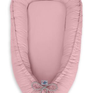 Kūdikio lizdas dvipusis Premium Cocoon naujagimiams MY SWEET BABY - pastelinė rožinė