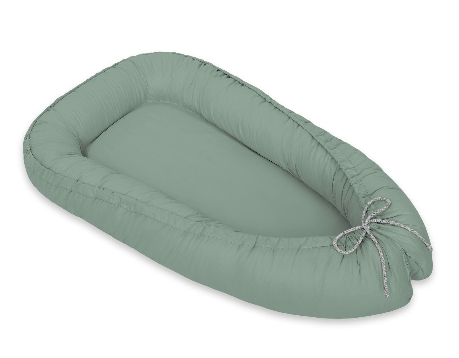 Kūdikio lizdas dvipusis Premium Cocoon naujagimiams MY SWEET BABY - pastelinė žalia - Image 4