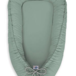 Kūdikio lizdas dvipusis Premium Cocoon naujagimiams MY SWEET BABY - pastelinė žalia