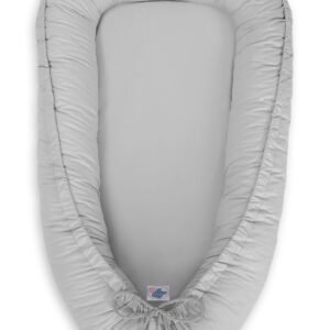 Kūdikio lizdas dvipusis Premium Cocoon naujagimiams MY SWEET BABY - pilka