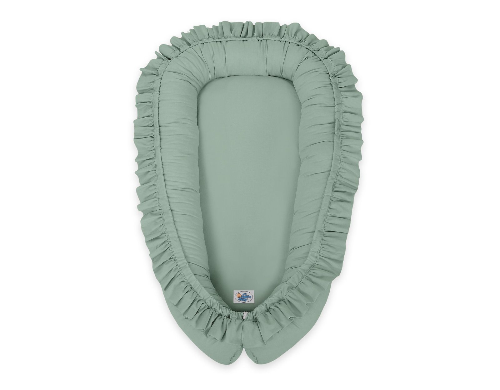 Kūdikio lizdas Premium Cocoon naujagimiams su klostėmis MY SWEET BABY - pastelinė žalia - Image 3