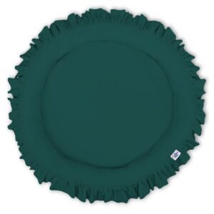Nest with flounce - bottle green