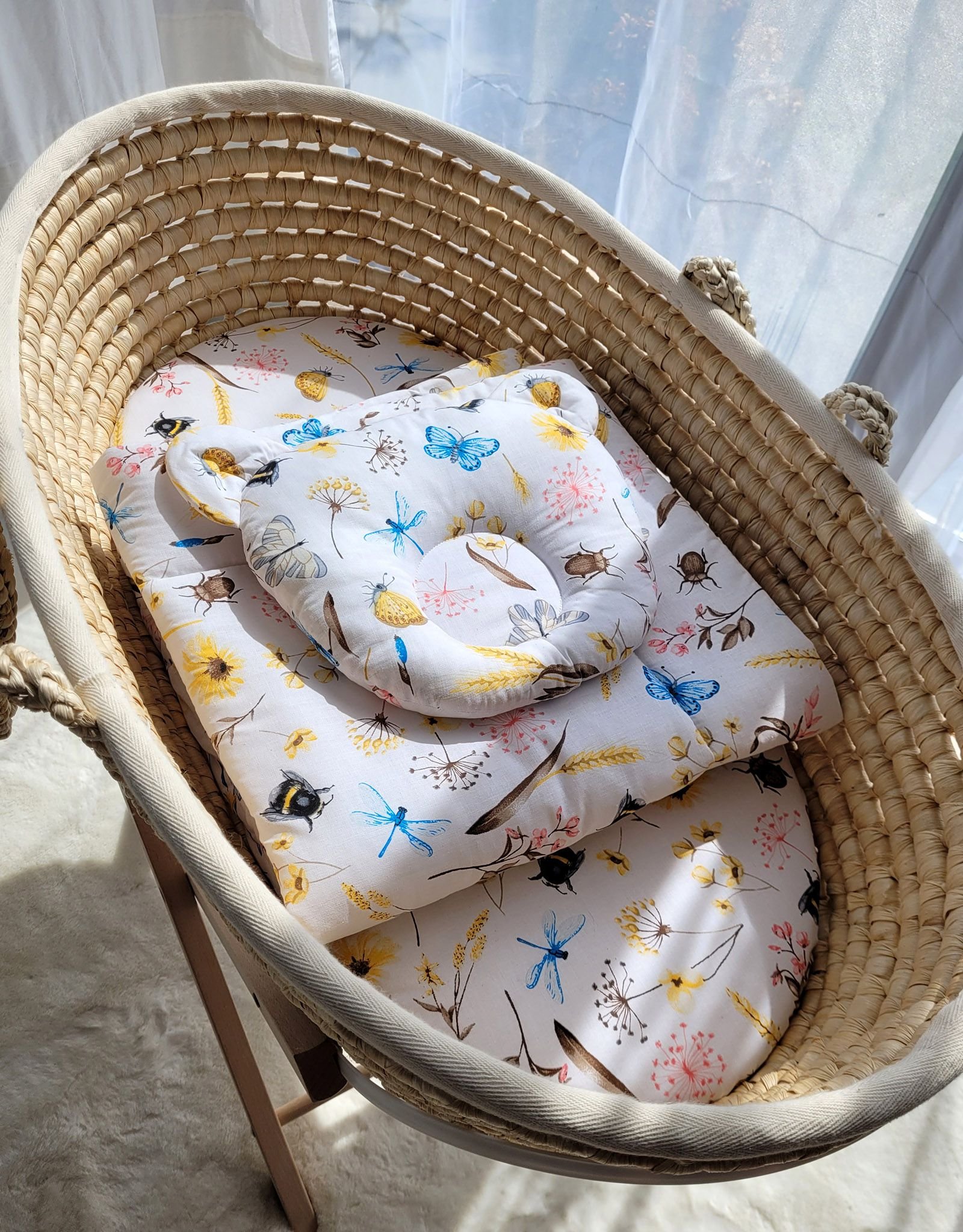 Antklodė su pagalvėle Teddy – 2 dalių komplektas – vasaros pieva - Image 4