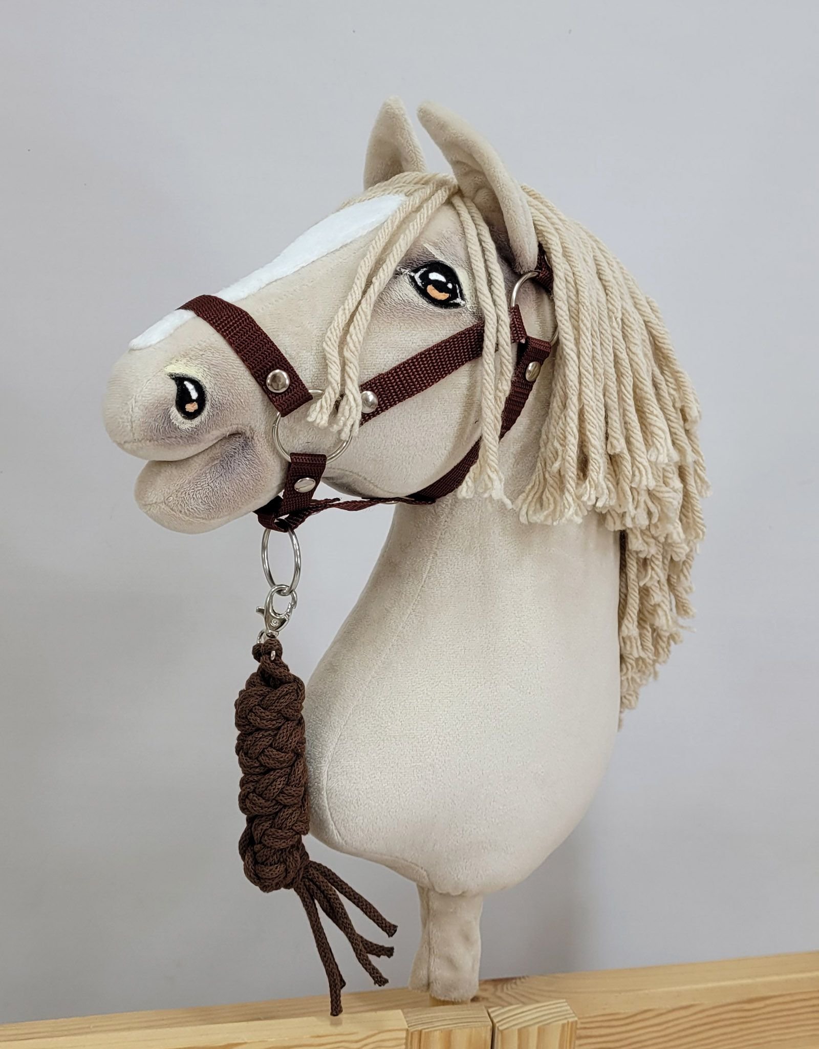 Rinkinys Hobby Horse: apynasris A3 + pavadėlis iš virvės - ruda - Image 3