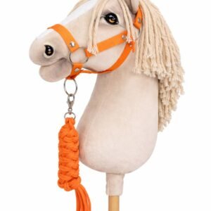 Rinkinys Hobby Horse: apynasris A3 + pavadėlis iš virvės - neoninė oranžinė