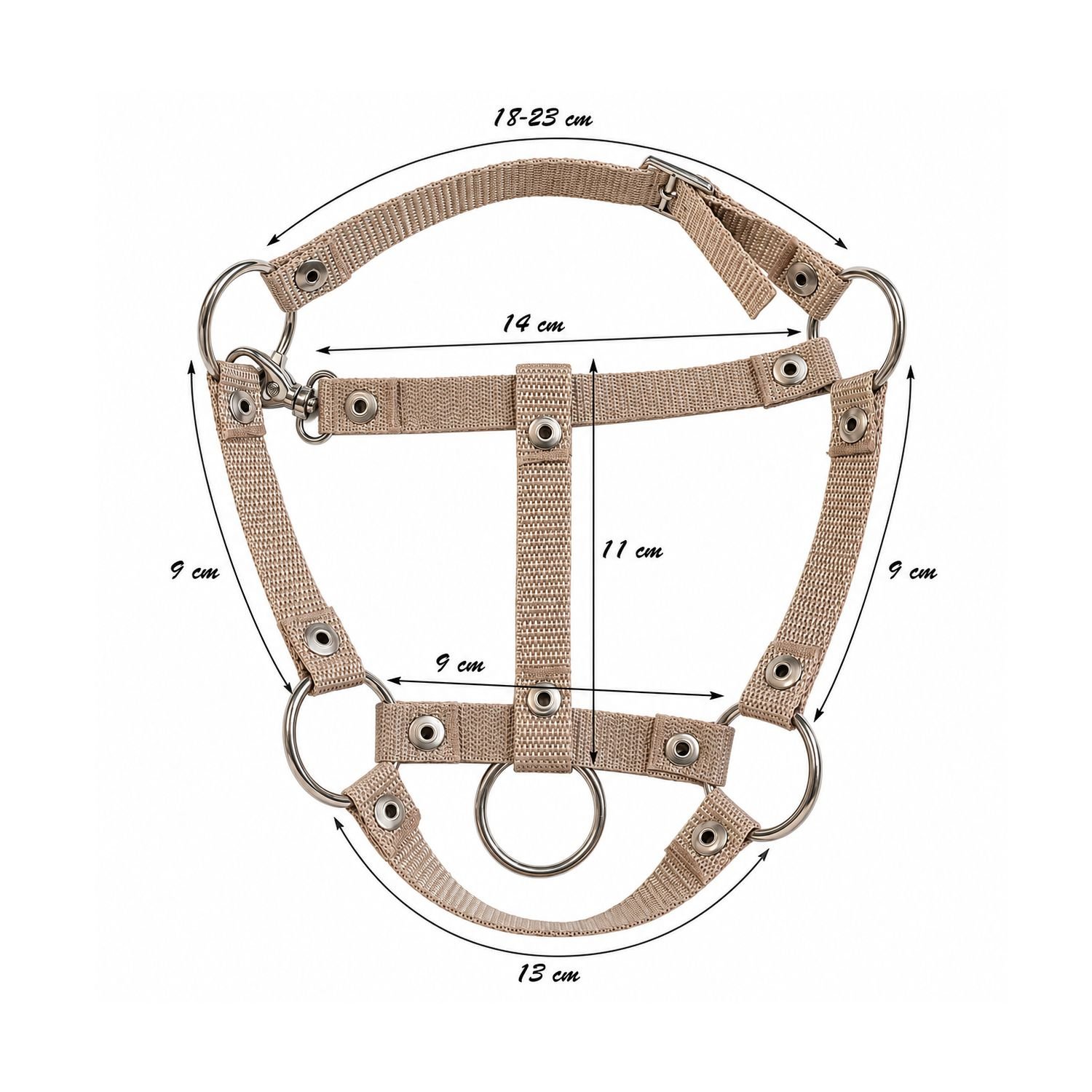 Rinkinys Hobby Horse: apynasris A3 su juodu kailiuku + pavadėlis iš virvės - juoda-šviesiai mėlyna - Image 7