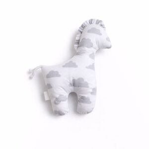 LUCKY Horse - minkštas pirmasis žaislas - Pilki debesys