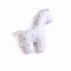 LUCKY Horse – minkštas pirmasis glaudžiamasis žaislas – mini pilkos žvaigždutės