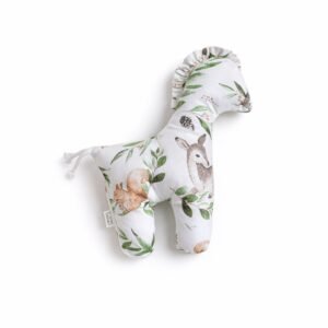 LUCKY Horse – minkštas pirmasis glaudžiamasis žaislas – miško žalia