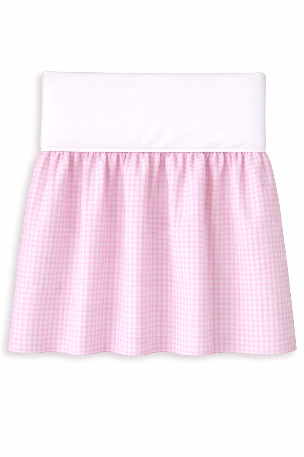 Dust Ruffle Crib - Bed Skirt - Masking flounce 120x60cm - pink checkered