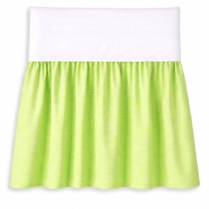 Dust Ruffle Crib - Bed Skirt - Masking flounce 120x60cm - green strips