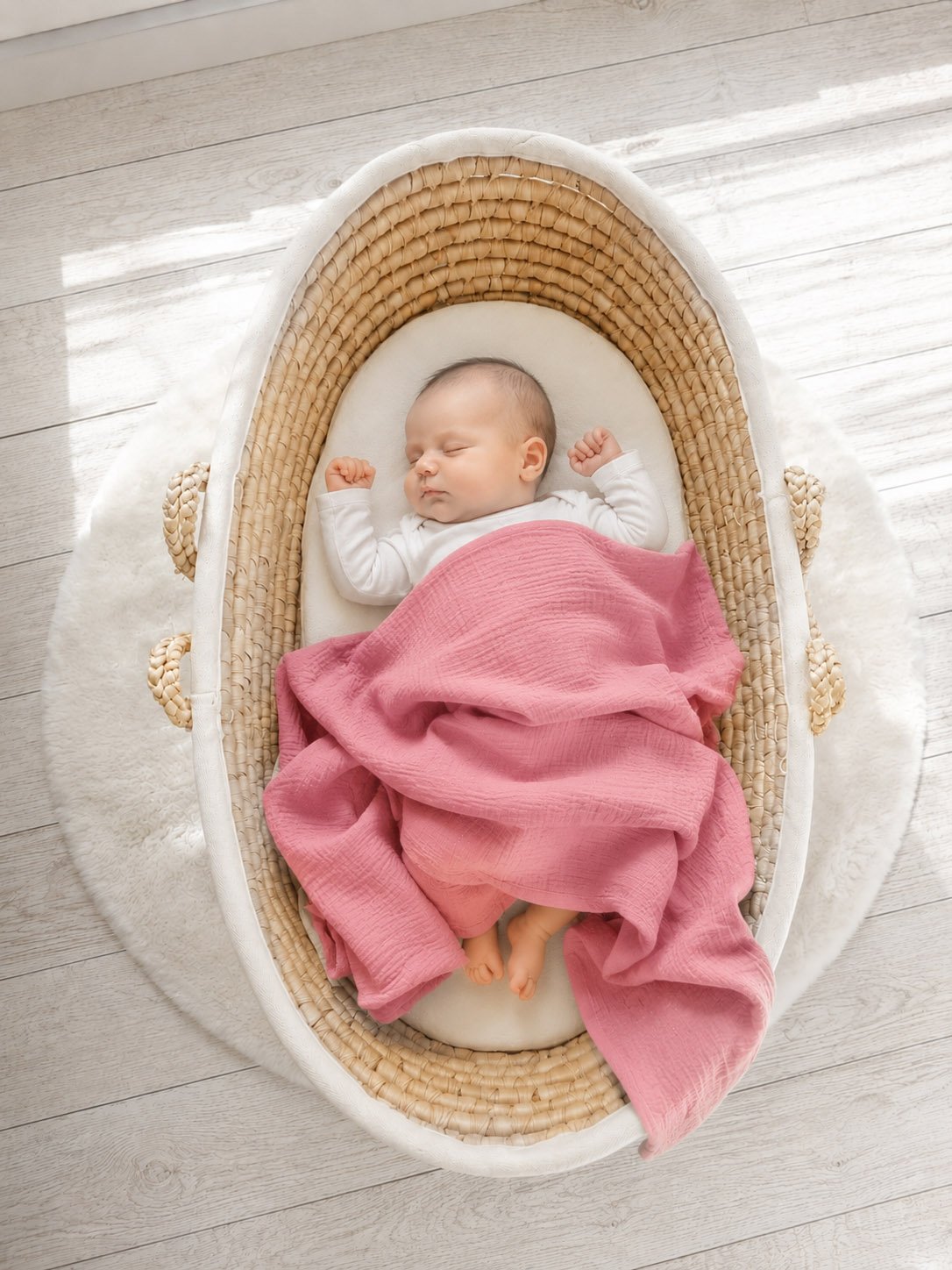 Muslino antklodė vaikams su kutais – pastelinė violetinė - Image 5
