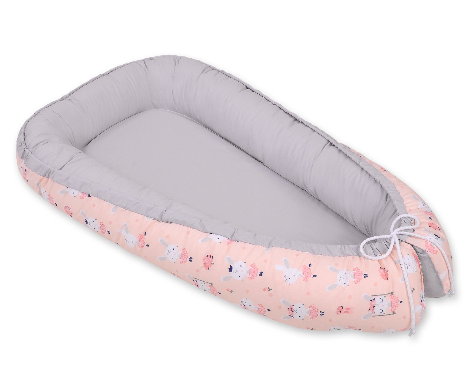 Kūdikio lizdas dvipusis Premium Cocoon naujagimiams BOBONO - balerinos rožinė - Image 5