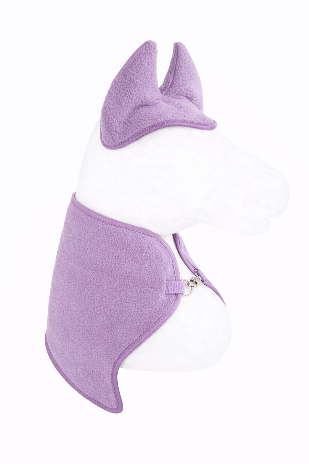 Rinkinys Hobby Horse A3: flisinė antklodė + šiltos ausinės – violetinė - Image 6