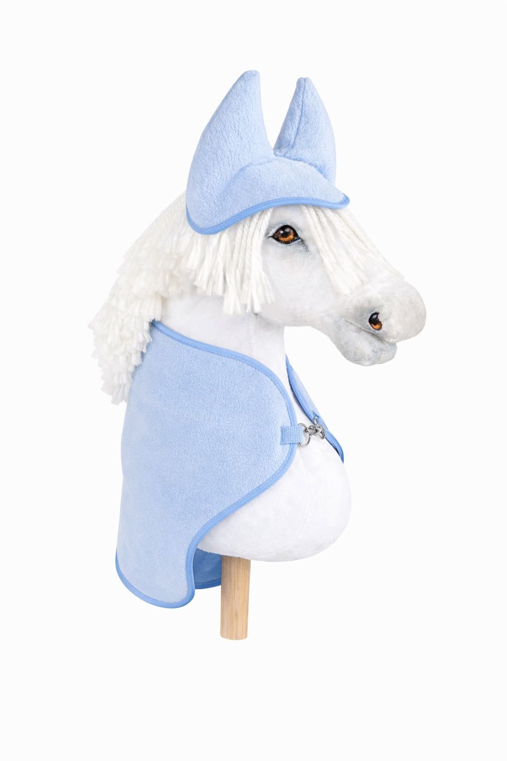 Rinkinys Hobby Horse A4 ir A5: flisinis pledas + naušnikai - šviesiai mėlyna