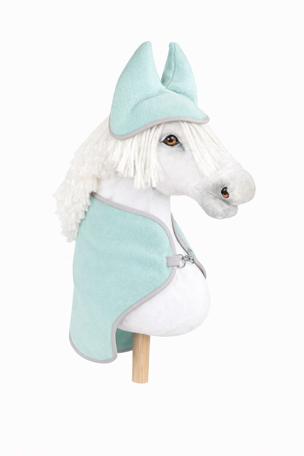 Rinkinys Hobby Horse A4 ir A5: flisinis pledas + naušnikai - šviesiai mėtinė