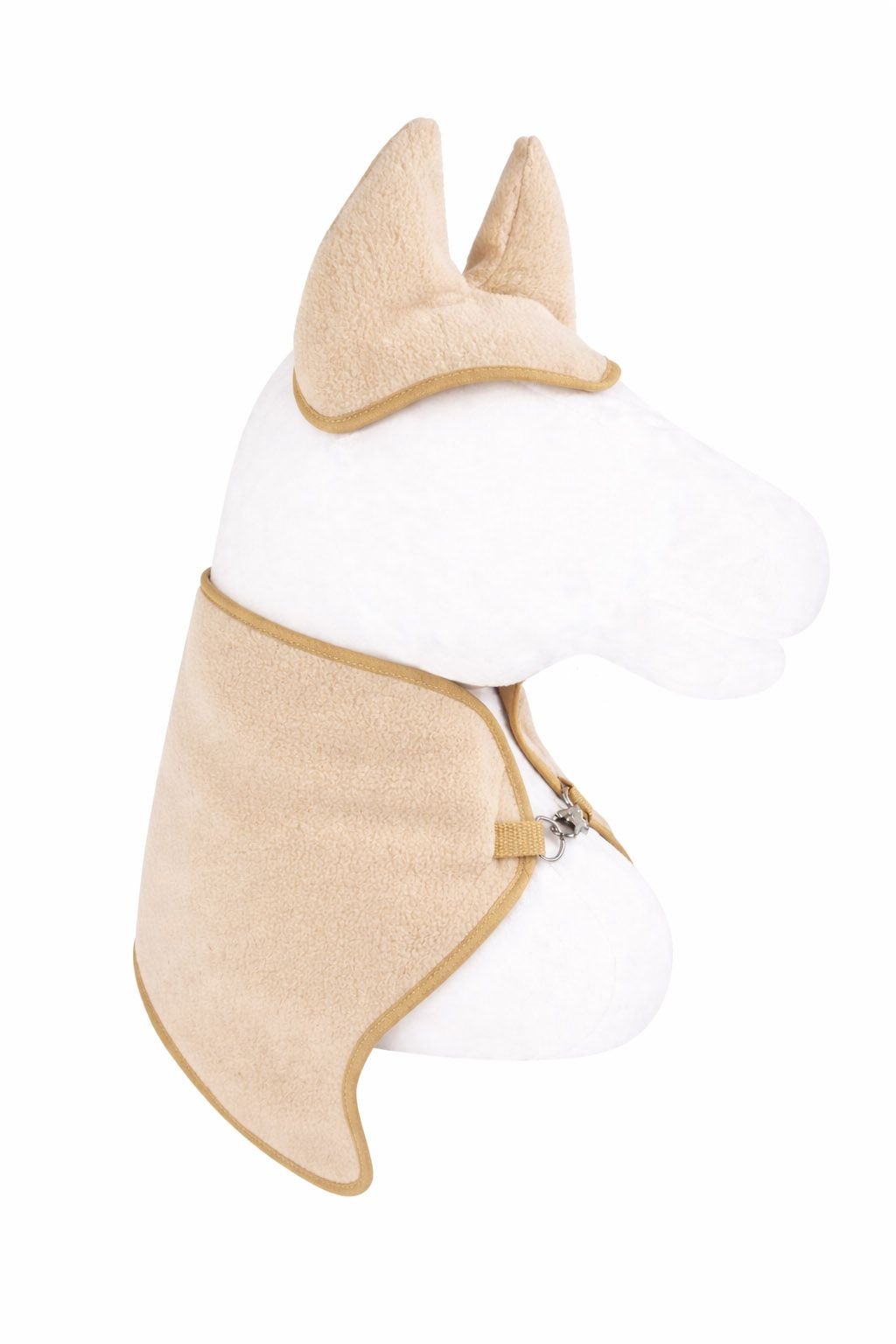Rinkinys Hobby Horse A3: flisinė antklodė + šiltos ausinės – smėlio spalvos - Image 5