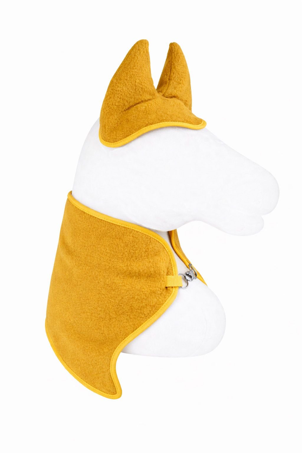 Rinkinys Hobby Horse A3: flisinė antklodė + šiltos ausinės – medaus geltona - Image 6