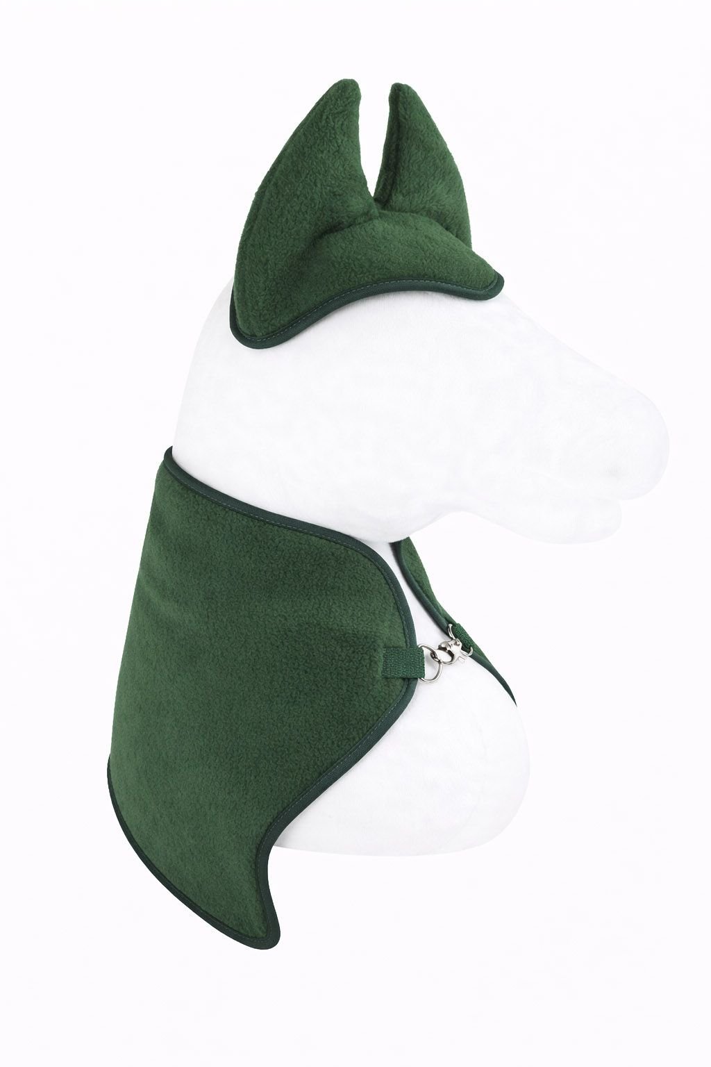Rinkinys Hobby Horse A3: flisinė antklodė + šiltos ausinės – tamsiai žalia - Image 7