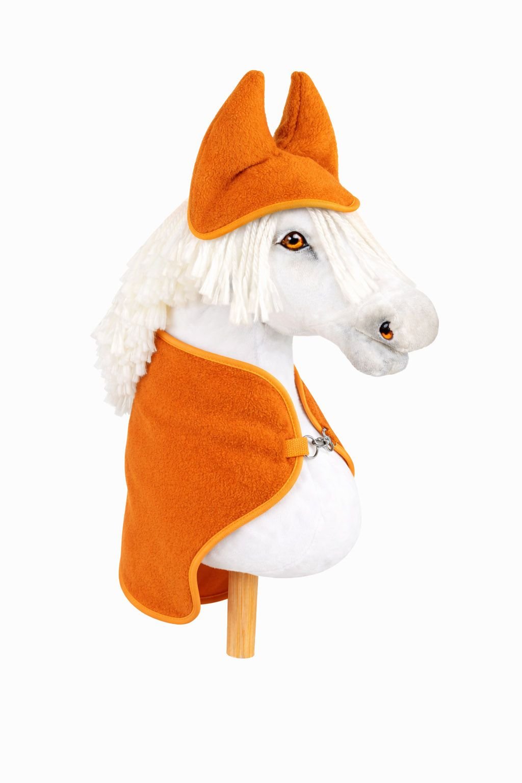 Rinkinys Hobby Horse A4 ir A5: flisinis pledas + naušnikai - oranžinė