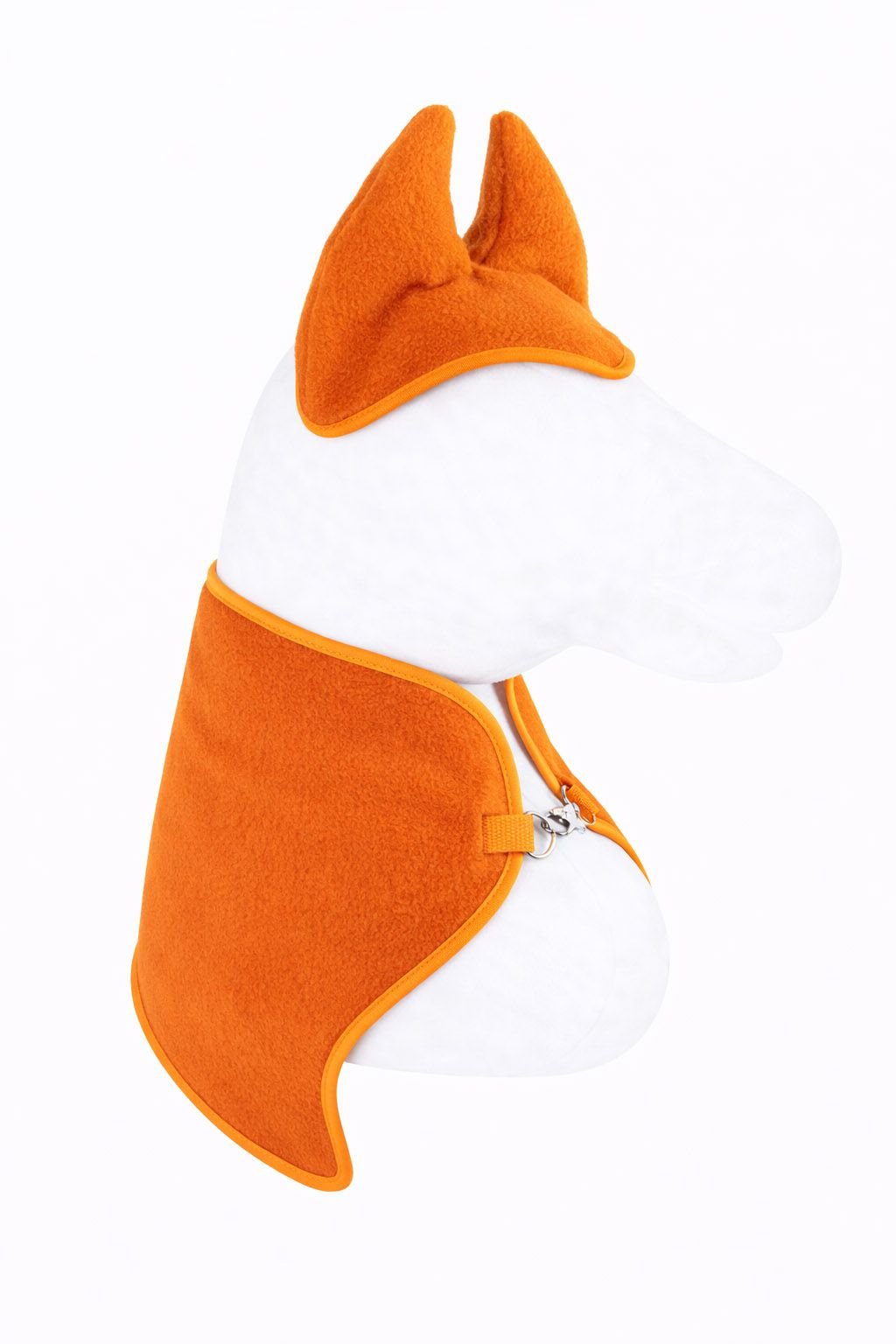 Rinkinys Hobby Horse A3: flisinė antklodė + šiltos ausinės – oranžinė - Image 5