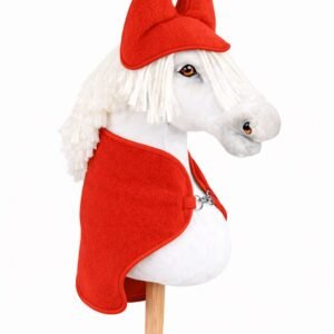 Rinkinys Hobby Horse A4 ir A5: flisinis pledas + naušnikai - raudona