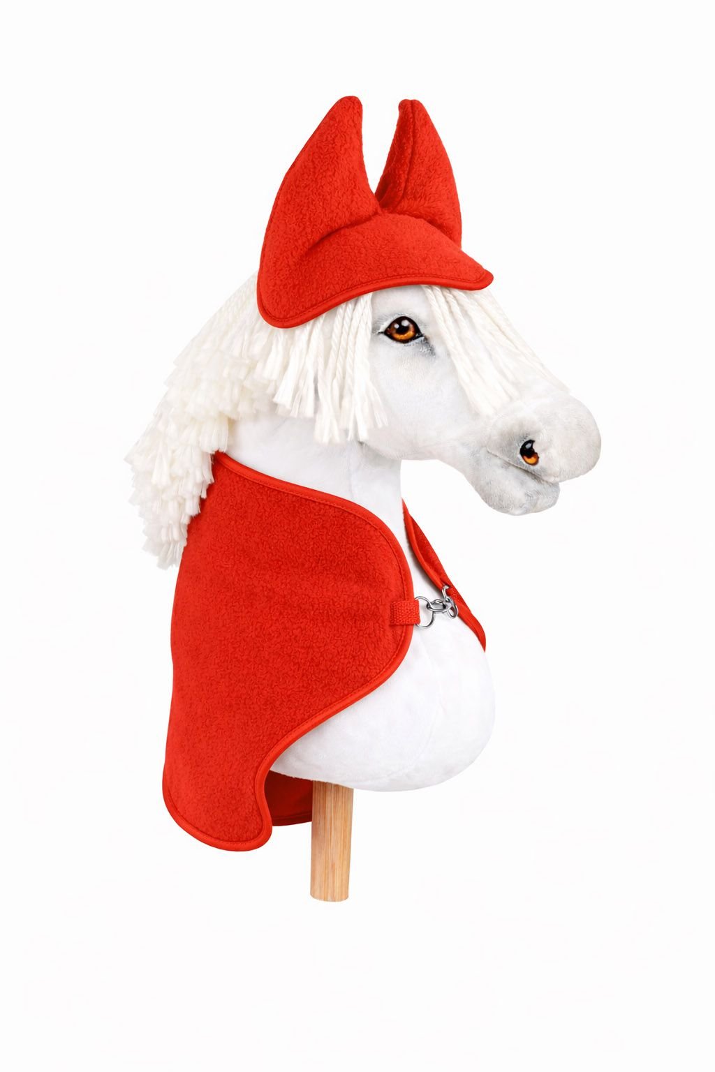 Rinkinys Hobby Horse A4 ir A5: flisinis pledas + naušnikai - raudona