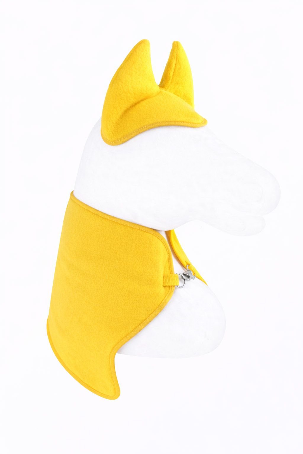 Rinkinys Hobby Horse A3: flisinė antklodė + šiltos ausinės – geltona - Image 5