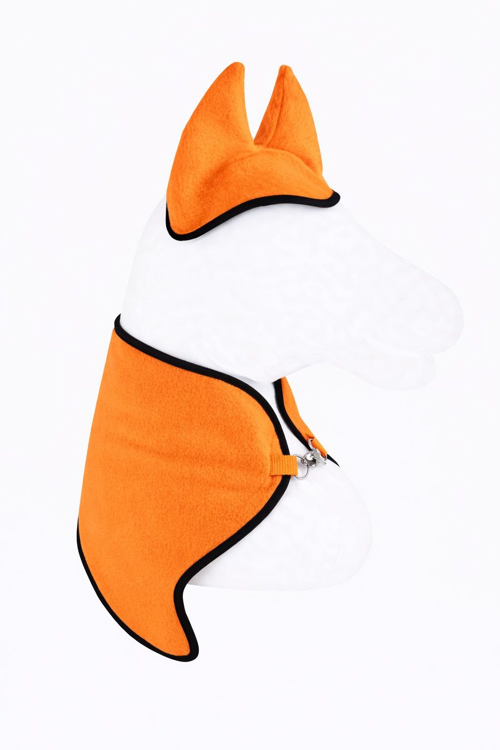 Rinkinys Hobby Horse A3: flisinė antklodė + šiltos ausinės – neoninė oranžinė - Image 6