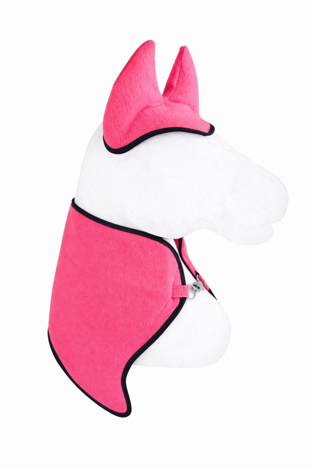 Rinkinys Hobby Horse A3: flisinė antklodė + šiltos ausinės – neoninė rožinė - Image 6
