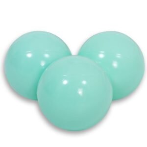 Plastikiniai kamuoliukai sausajam baseinui, 50 vnt. – mėtinė