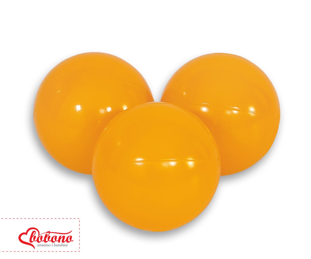 Plastikiniai kamuoliukai sausam baseinui, 50 vnt. – medaus geltona - Image 2