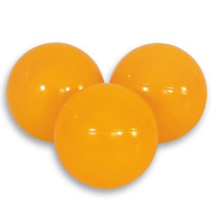 Plastikiniai kamuoliukai sausam baseinui, 50 vnt. – medaus geltona