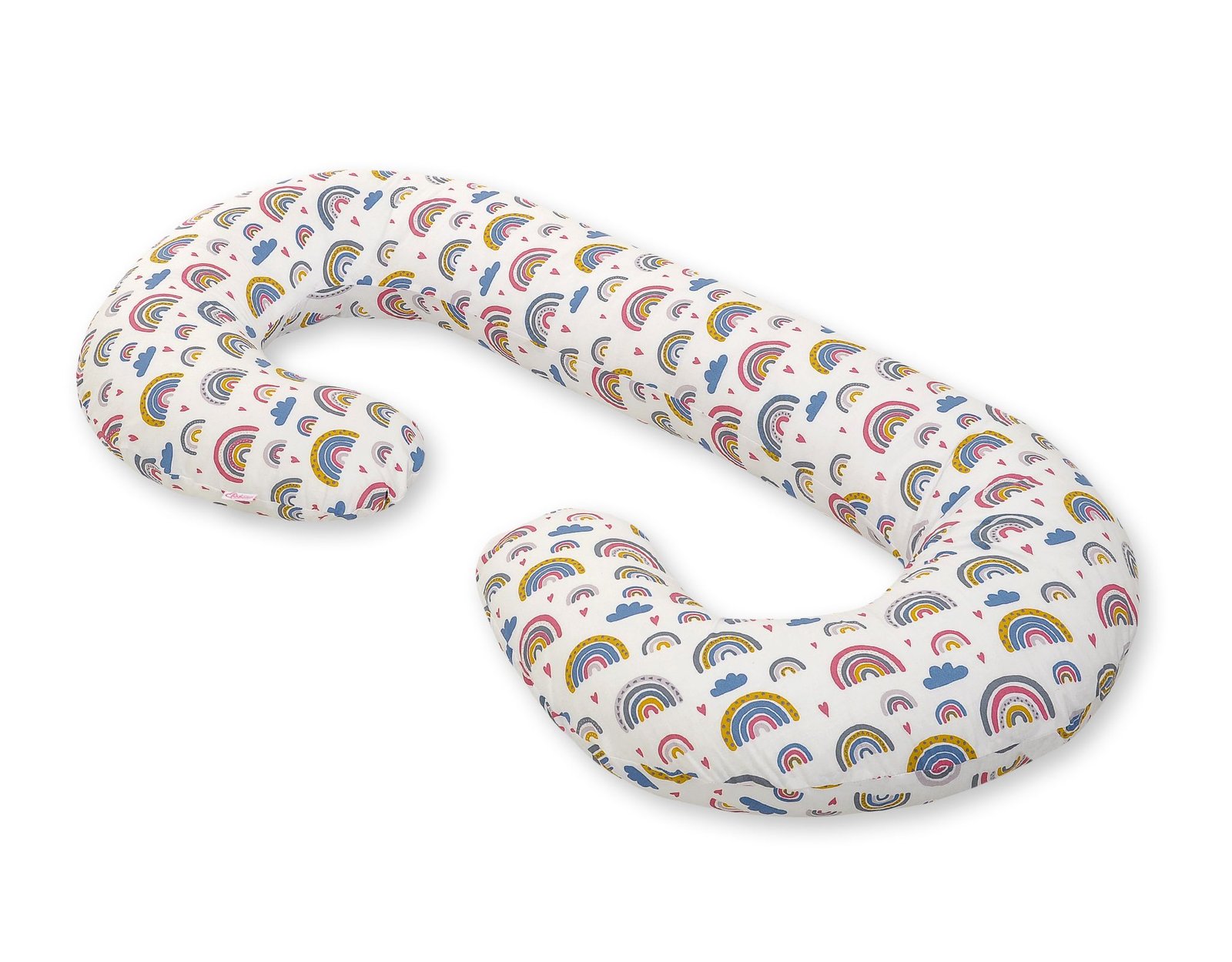 Cotton pillowcase for pregnancy Pillow C - rainbow
