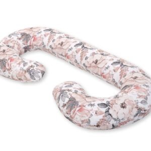 Cotton  pillowcase for pregnancy Pillow C - sepia roses