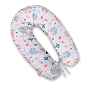 Pregnancy pillow- Longer, removable pillowcase - Blue teddy bears