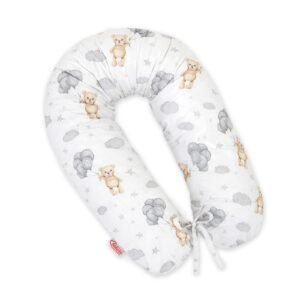 Pregnancy pillow- Longer, removable pillowcase - teddy bear