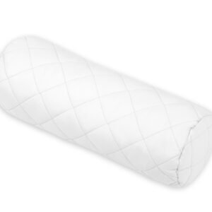 Decorative roller pillow - white