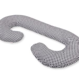 Maternity Support Pillow C, removable pillowcase - rosette black
