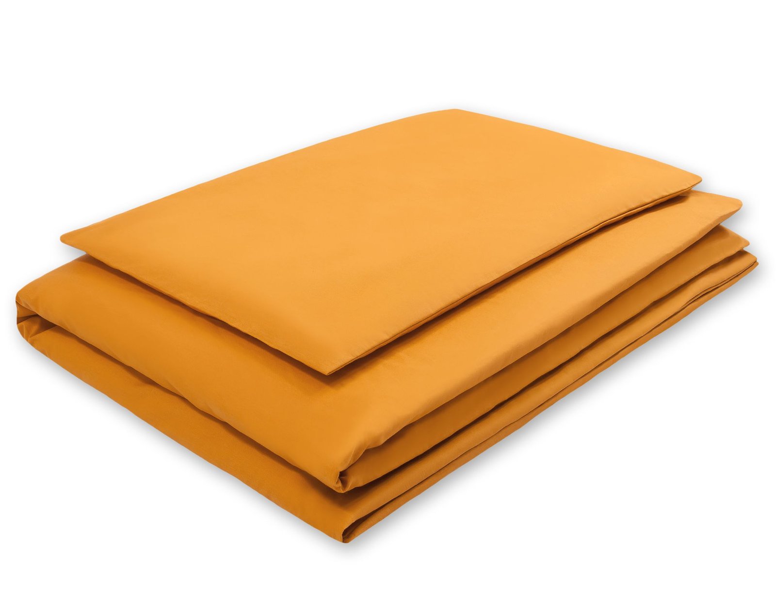 Medvilninis vaikiškas patalynės komplektas, 2 dalys: pagalvės užvalkalas 60x40 cm ir antklodės užvalkalas 135x100 cm – medaus geltonumo - Image 2