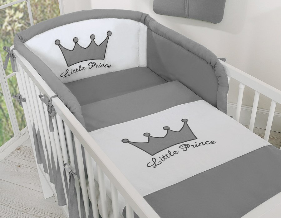 Patalynės komplektas, 2 dalių - Mažasis Princas/Princesė, antracitinė