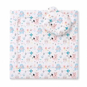 Duvet with pillow Teddy - 2pcs set - blue teddy bears
