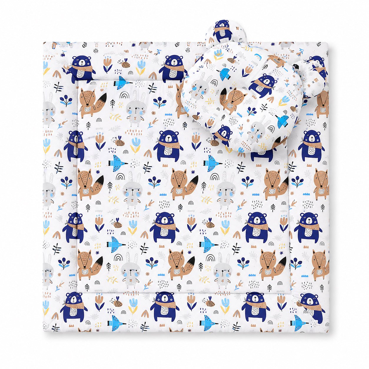 Duvet with pillow Teddy - 2pcs set - navy blue bears
