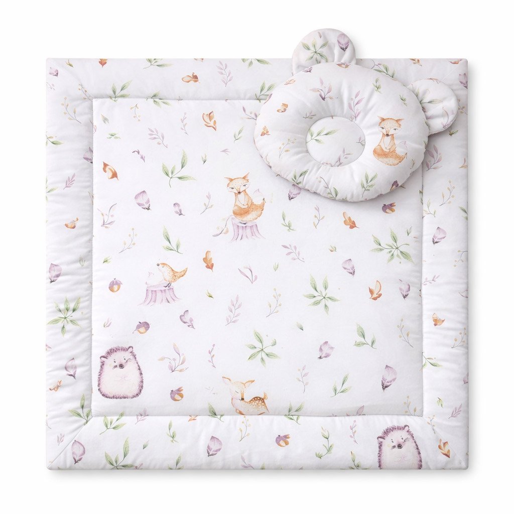 Antklodė su pagalvėle Teddy – 2 dalių komplektas – miško švelnumas