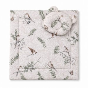 Duvet with pillow Teddy - 2pcs set - Brown birds