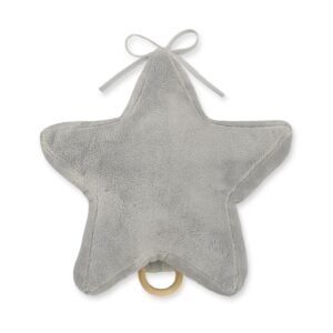 Baby music box star - grey