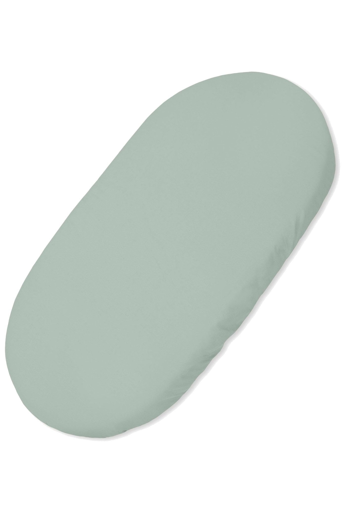 Sheet made of cotton for for prams, moses basket mattress 75x35 cm - pastel green