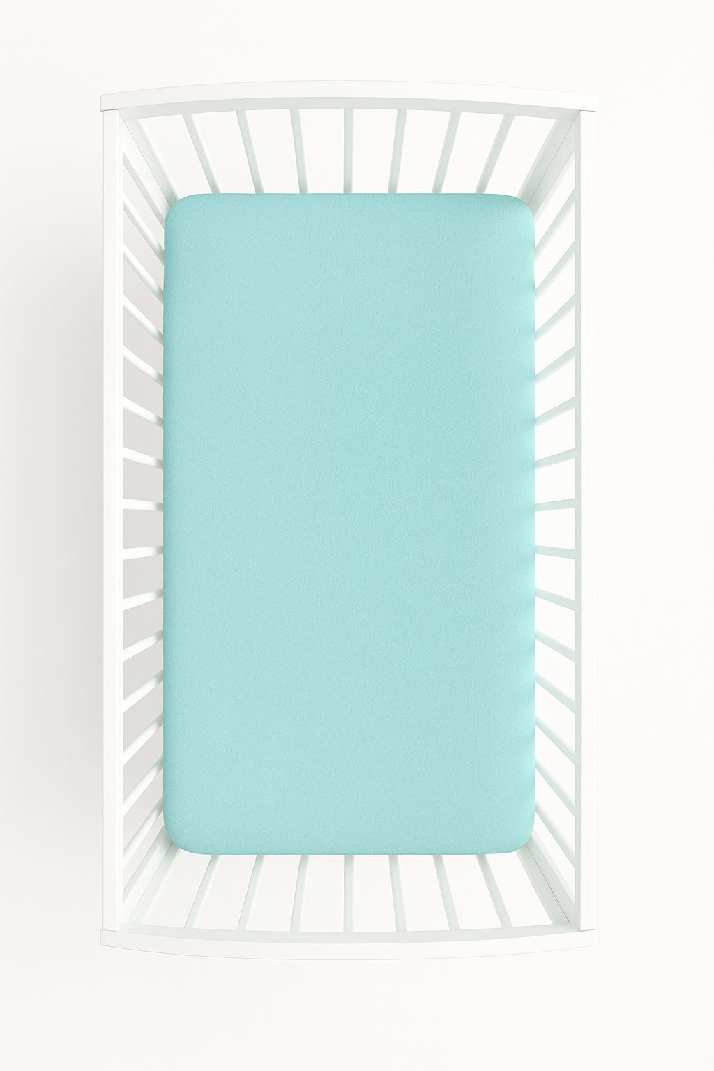 Frotinė paklodė su guma 120x60 cm – mėtų spalvos - Image 4